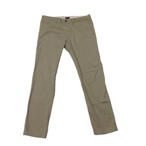 J Crew Factory Flex Slim Fit Chinos Sz 34W 32L Tan (Measures closer to 31”)
